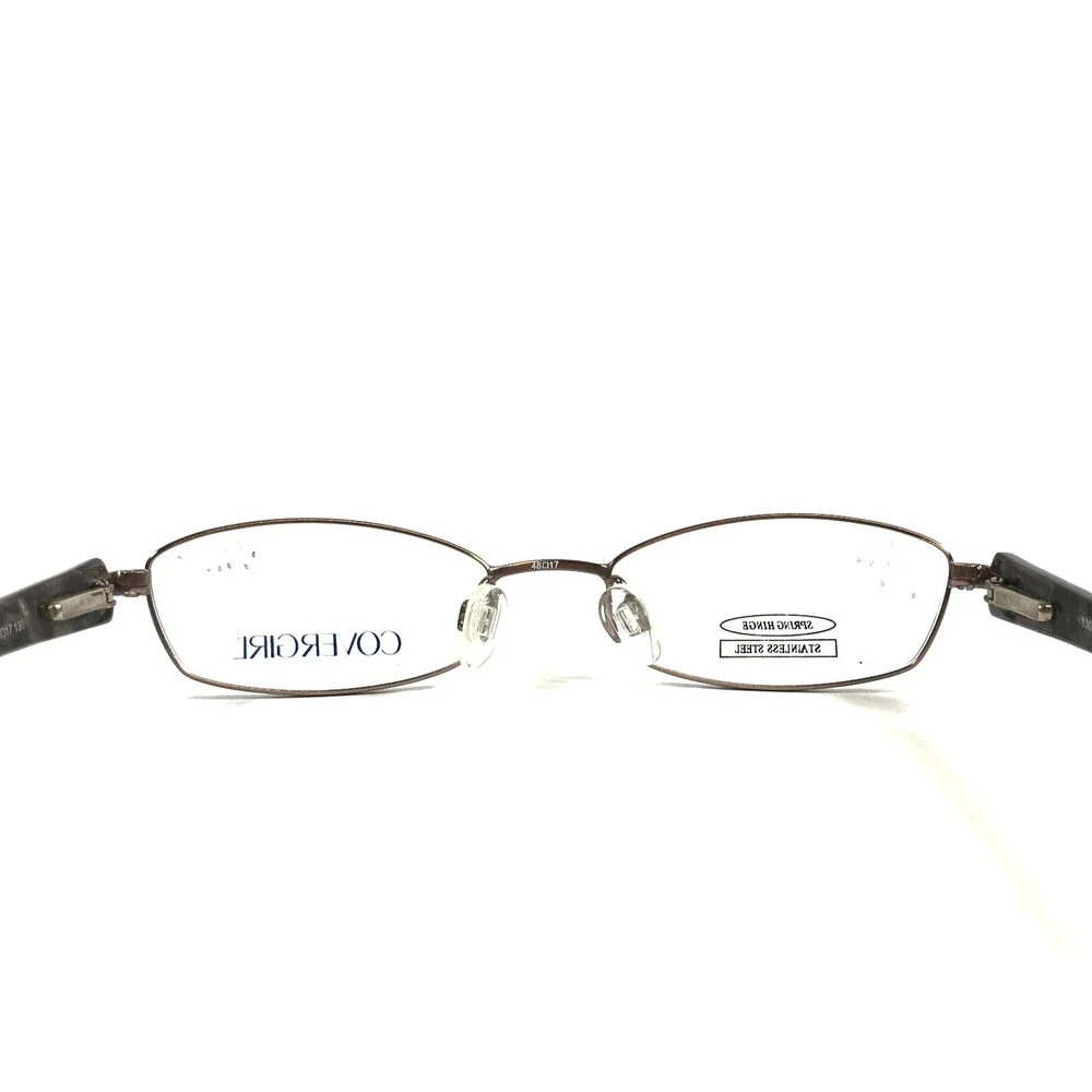 Covergirl Eyeglasses Frames CG0386 col. 045 Shiny Brown Gold Rectangle 48-17-130